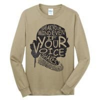 Speak Your Mind Even If Your Voice Shake Tall Long Sleeve T-Shirt