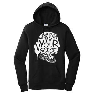 Speak Your Mind Even If Your Voice Shakes Women's Pullover Hoodie