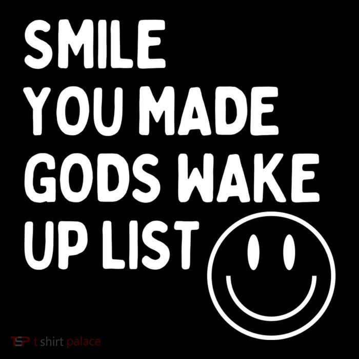 Smile You Made GodS Wake Up List | Positively Saying Zip Tote Bag