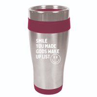 Smile You Made GodS Wake Up List | Positively Saying 16oz Travel Tumbler