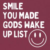 Smile You Made GodS Wake Up List | Positively Saying 16oz Travel Tumbler