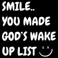 Smile You Made GodS Wake Up List Christian Jesus Apparel 16 in Basic Backpack
