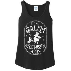 Salem You Missed One Halloween Feminist Salem Witch Trials Ladies Essential Tank