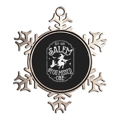 Salem You Missed One Halloween Feminist Salem Witch Trials Metallic Star Ornament