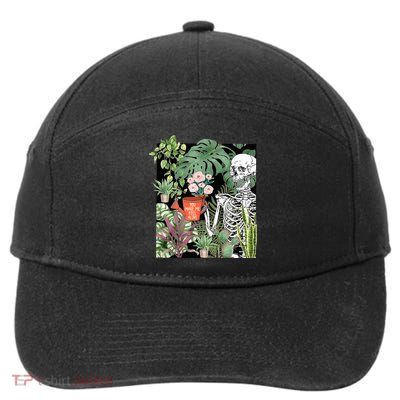 Skeleton You Make Me Feel Alive Funny Plant 7-Panel Snapback Hat