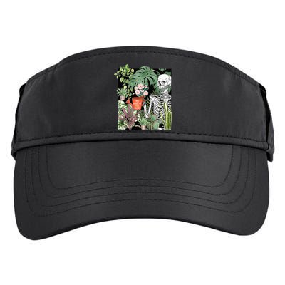 Skeleton You Make Me Feel Alive Funny Plant Adult Drive Performance Visor
