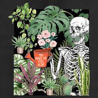 Skeleton You Make Me Feel Alive Funny Plant Adult Drive Performance Visor