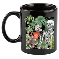 Skeleton You Make Me Feel Alive Funny Plant 11oz C Handle Ceramic Mug