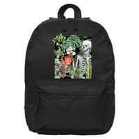 Skeleton You Make Me Feel Alive Funny Plant 16 in Basic Backpack