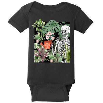 Skeleton You Make Me Feel Alive Funny Plant Baby Bodysuit