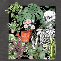 Skeleton You Make Me Feel Alive Funny Plant Vector Backpack