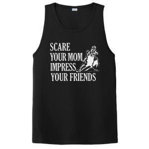 Scare Your Mom Impress Your Friends Funny Barrel Racing Horse Riding PosiCharge Competitor Tank