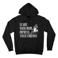 Scare Your Mom Impress Your Friends Funny Barrel Racing Horse Riding Tall Hoodie