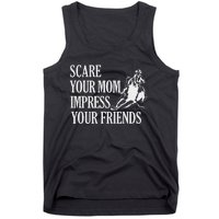 Scare Your Mom Impress Your Friends Funny Barrel Racing Horse Riding Tank Top