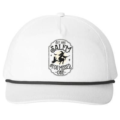 Salem You Missed One Funny Halloween Feminist Witch Trials Gift Snapback Five-Panel Rope Hat