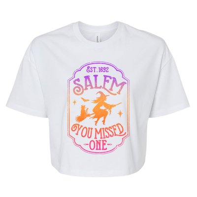 Salem You Missed One Halloween Feminist Witch Trials Gift Bella+Canvas Jersey Crop Tee