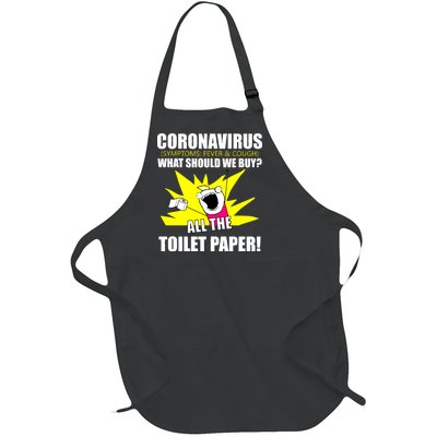 Symptoms Cough Fever Buy All The Toilet Paper Coronapocalypse Full-Length Apron With Pockets