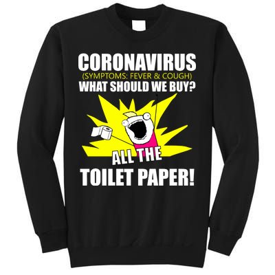 Symptoms Cough Fever Buy All The Toilet Paper Coronapocalypse Sweatshirt