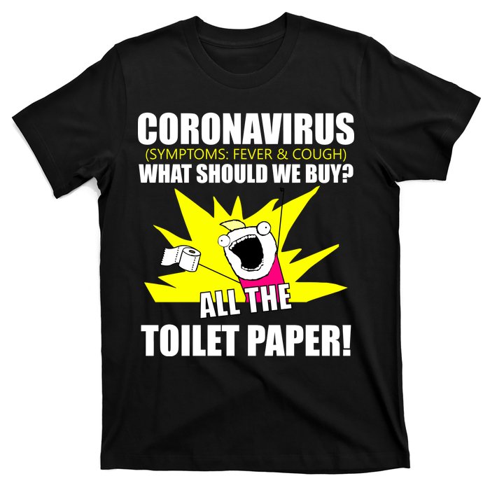 Symptoms Cough Fever Buy All The Toilet Paper Coronapocalypse T-Shirt