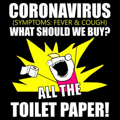 Symptoms Cough Fever Buy All The Toilet Paper Coronapocalypse T-Shirt