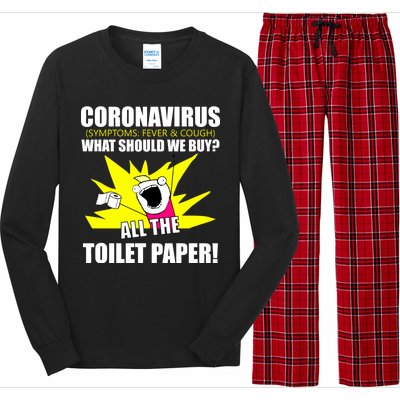 Symptoms Cough Fever Buy All The Toilet Paper Coronapocalypse Long Sleeve Pajama Set