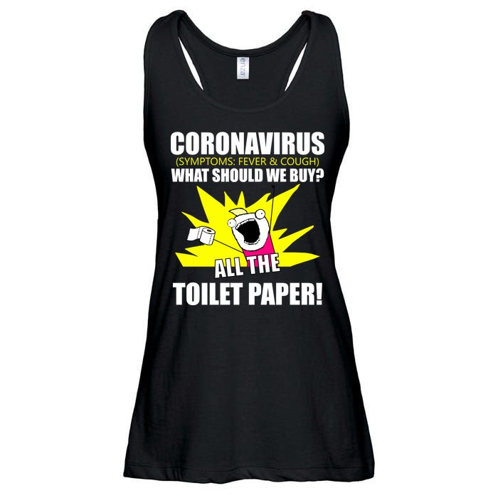 Symptoms Cough Fever Buy All The Toilet Paper Coronapocalypse Ladies Essential Flowy Tank