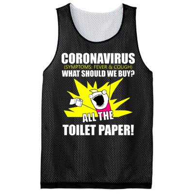 Symptoms Cough Fever Buy All The Toilet Paper Coronapocalypse Mesh Reversible Basketball Jersey Tank