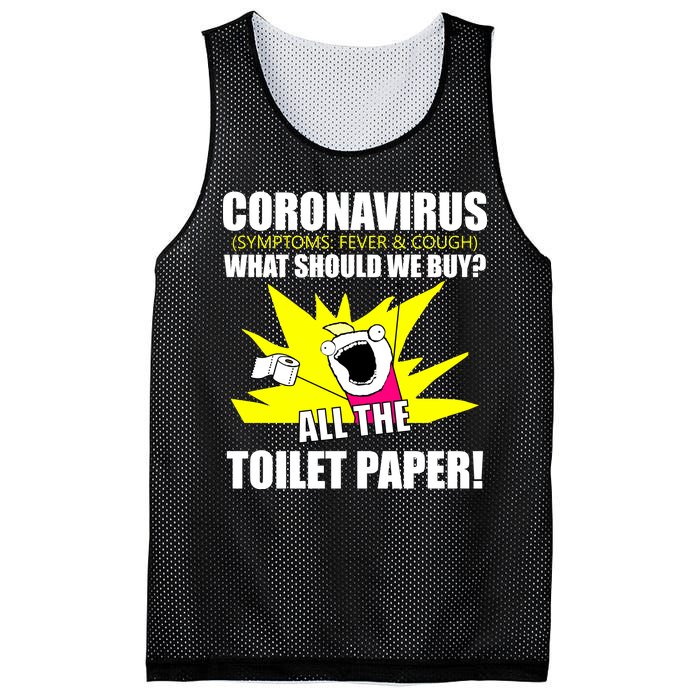 Symptoms Cough Fever Buy All The Toilet Paper Coronapocalypse Mesh Reversible Basketball Jersey Tank