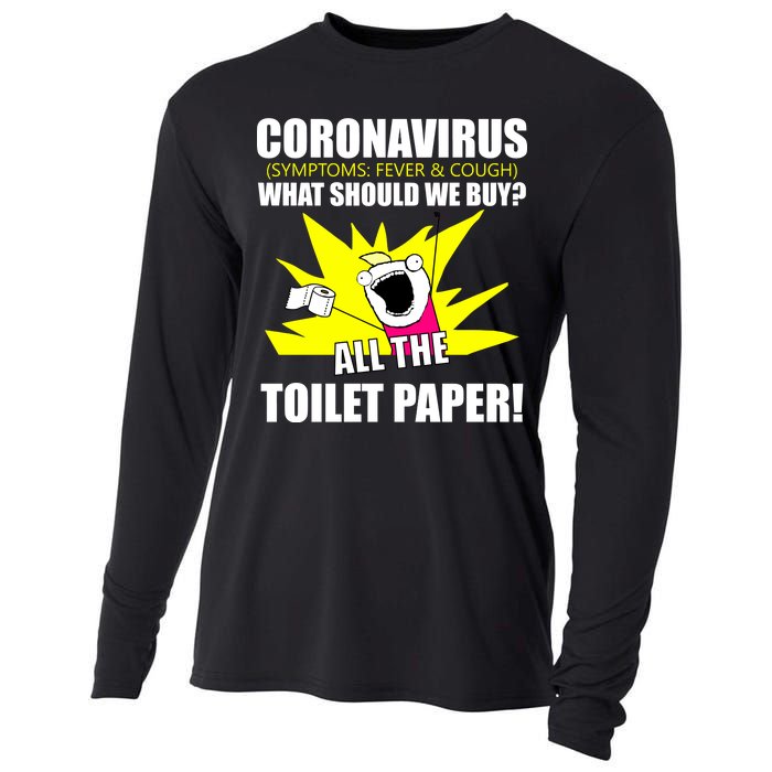 Symptoms Cough Fever Buy All The Toilet Paper Coronapocalypse Cooling Performance Long Sleeve Crew