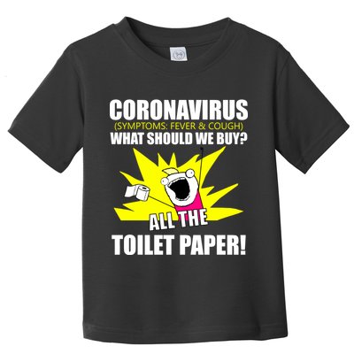 Symptoms Cough Fever Buy All The Toilet Paper Coronapocalypse Toddler T-Shirt