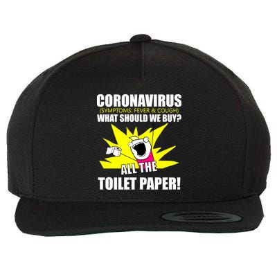 Symptoms Cough Fever Buy All The Toilet Paper Coronapocalypse Wool Snapback Cap