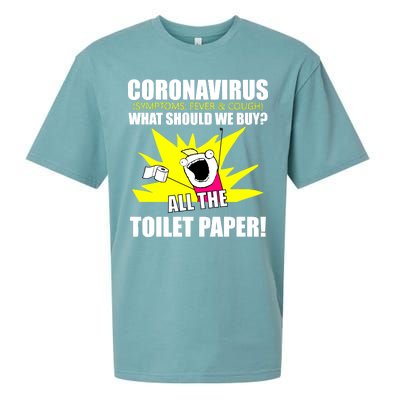 Symptoms Cough Fever Buy All The Toilet Paper Coronapocalypse Sueded Cloud Jersey T-Shirt