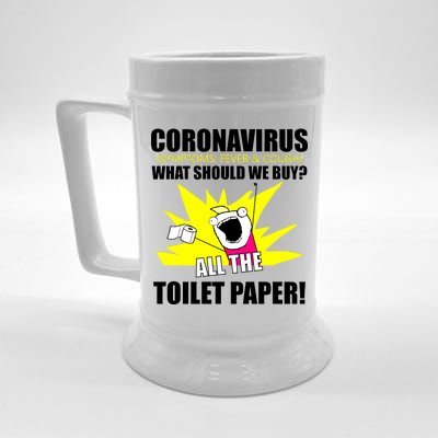 Symptoms Cough Fever Buy All The Toilet Paper Coronapocalypse Beer Stein