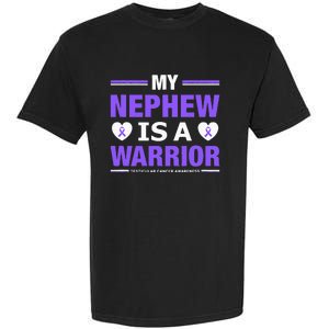 Support Your Nephew Testicular Cancer Awareness Garment-Dyed Heavyweight T-Shirt