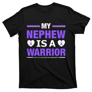 Support Your Nephew Testicular Cancer Awareness T-Shirt