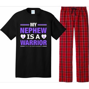 Support Your Nephew Testicular Cancer Awareness Pajama Set