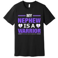 Support Your Nephew Testicular Cancer Awareness Premium T-Shirt