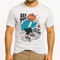 See You On The Flip Side Pumpkin Skateboard Halloween Cooling Performance Crew T-Shirt