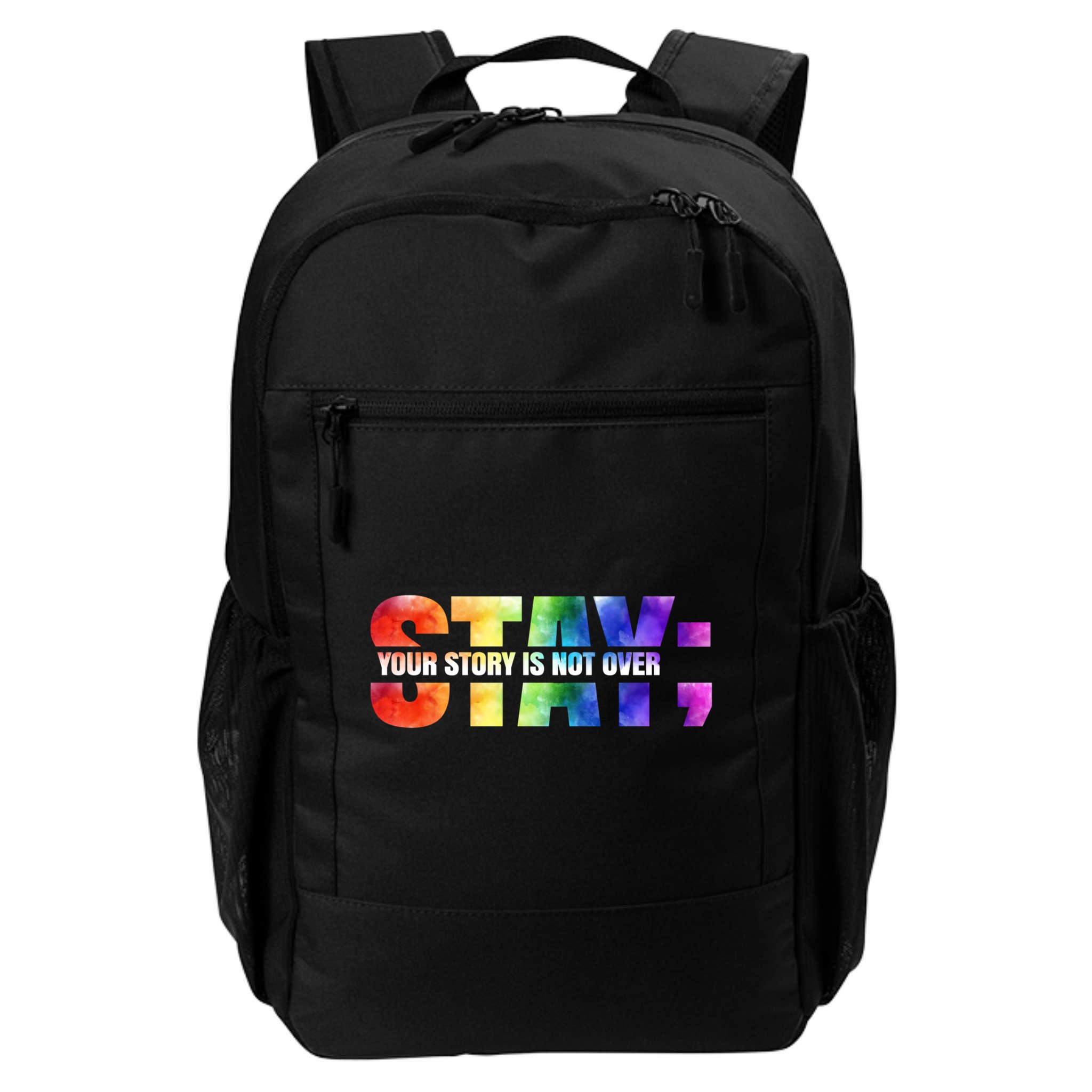 Stay Your Own Story Is Not Over Suicide Awareness Meaningful Gift Backpack