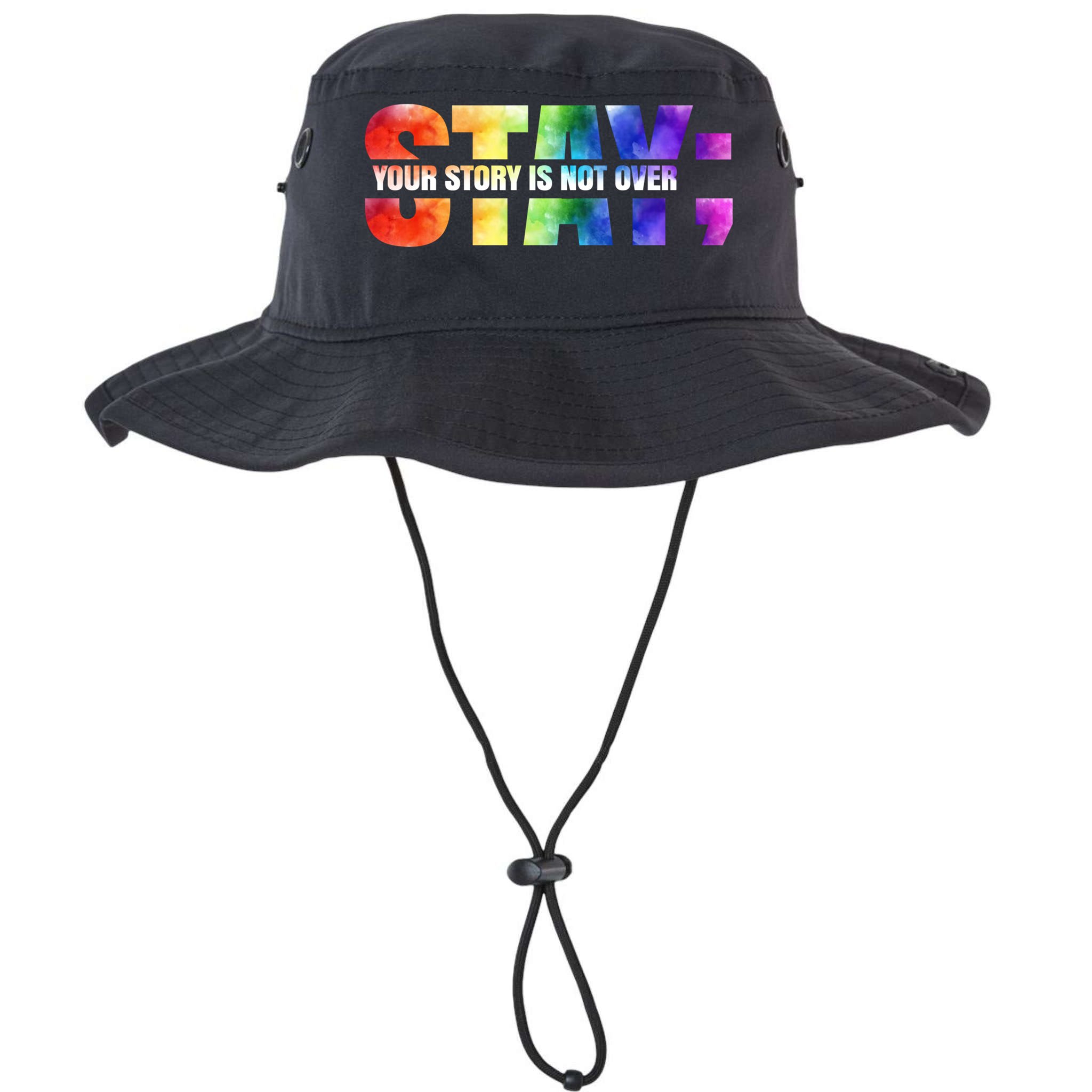 Stay Your Own Story Is Not Over Suicide Awareness Meaningful Gift Bucket Hat