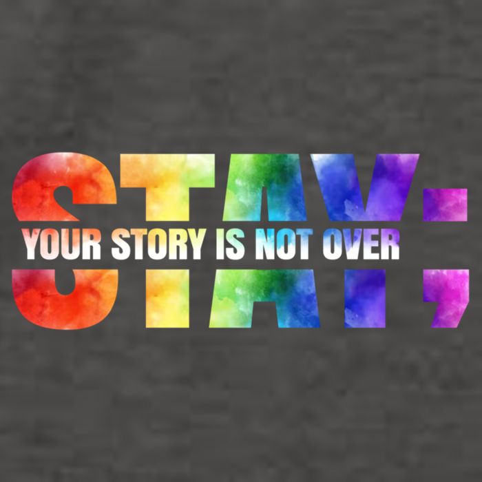 Stay Your Own Story Is Not Over Suicide Awareness Meaningful Gift Vector Backpack