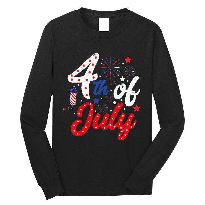 Show Your Patriotism 4Th July America Independence Day Long Sleeve Shirt