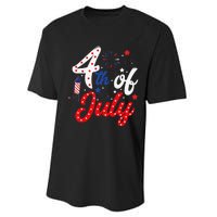 Show Your Patriotism 4Th July America Independence Day Performance Sprint T-Shirt