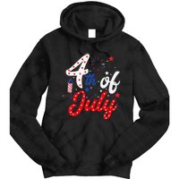 Show Your Patriotism 4Th July America Independence Day Tie Dye Hoodie