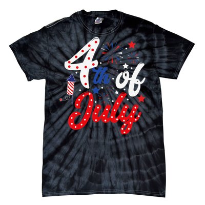 Show Your Patriotism 4Th July America Independence Day Tie-Dye T-Shirt