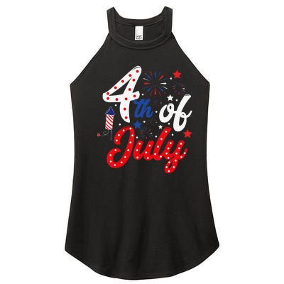 Show Your Patriotism 4Th July America Independence Day Women’s Perfect Tri Rocker Tank