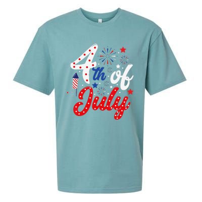 Show Your Patriotism 4Th July America Independence Day Sueded Cloud Jersey T-Shirt