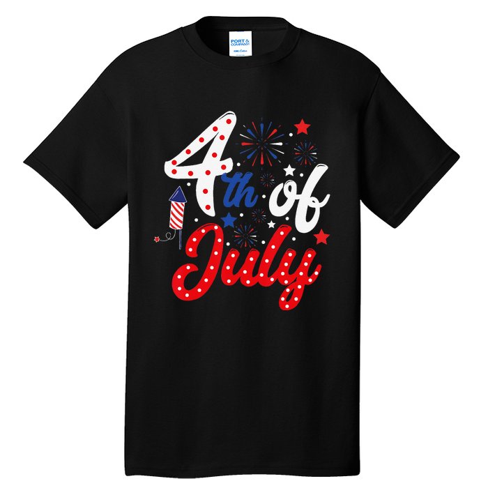 Show Your Patriotism 4Th July America Independence Day Tall T-Shirt