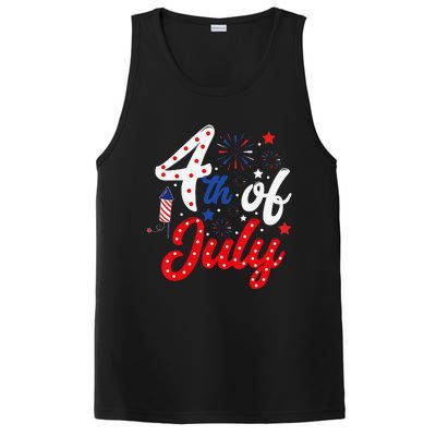 Show Your Patriotism 4Th July America Independence Day PosiCharge Competitor Tank