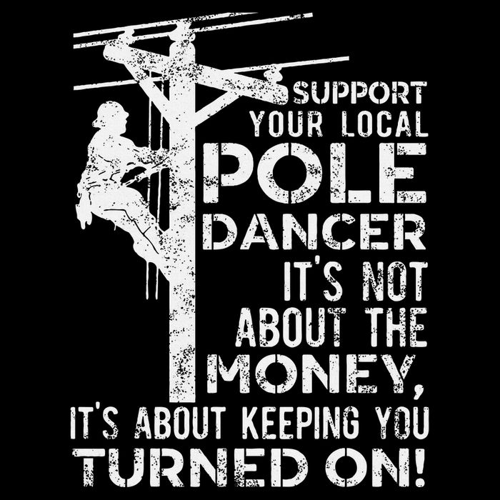 Support Your Pole Dancer Utility Electric Lineman Mousepad